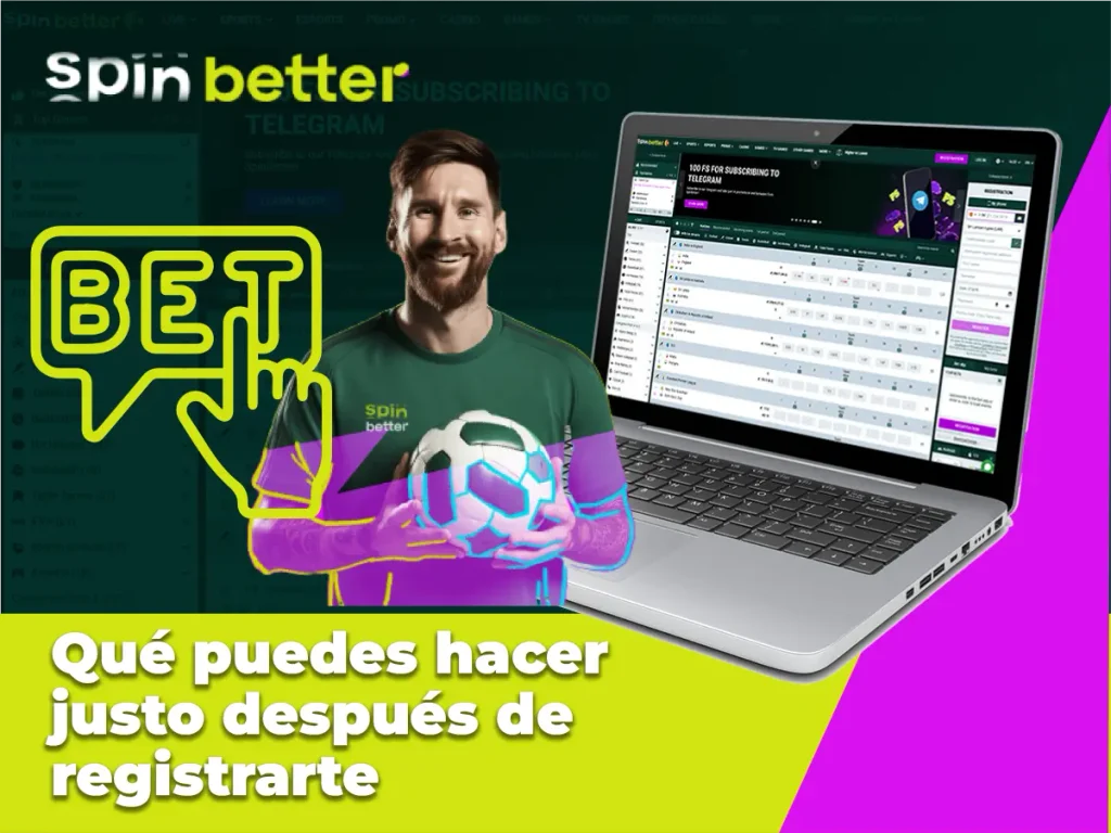 Qué puedes hacer justo después de registrarte